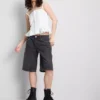 The Primark Scene | Puuvilladenimiset niittikoristellut shortsit