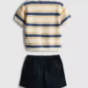 0–12 kk | neulottu shortssetti