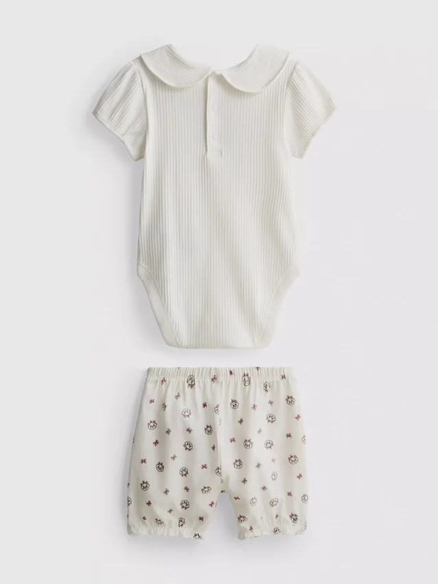 0–18 kk | Disneyn Aristokissat -sarjan Marie-bodysuit ja bloomerit -vastasyntyneiden Seti