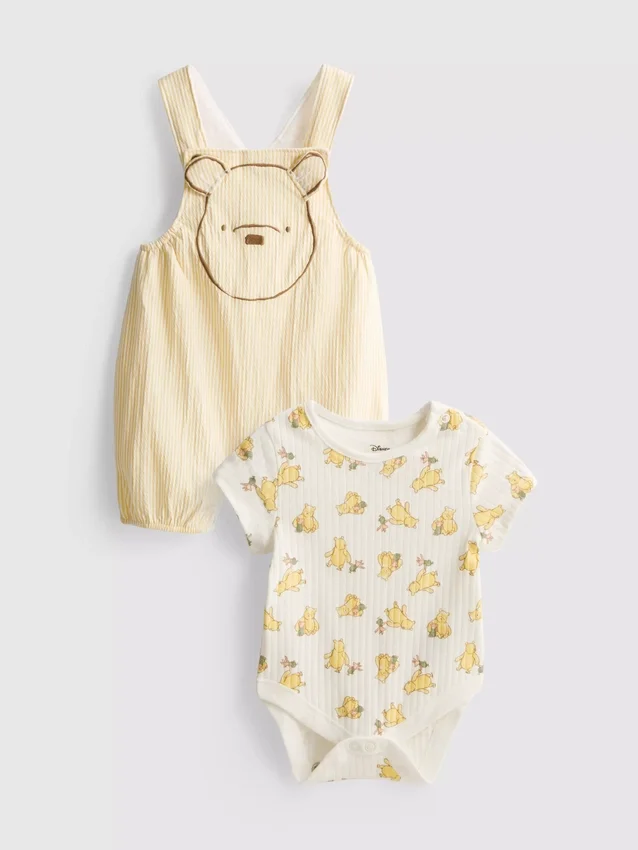 0–18 kk | Disneyn Nalle Puh -bodysuit ja haalari -vastasyntyneiden Seti
