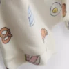 0–18 kk | ruokakuvioinen pusero- ja Shortsisetti