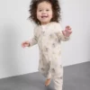 0–24 kk | 2 kpl:n pakkaus Disneyn Bambi-vetoketjullinen body