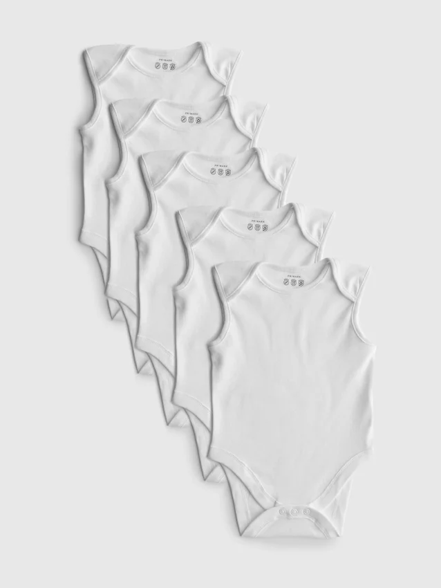0–36 kk | 5 kpl:n pakkaus hihaton body