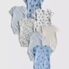 0–36 kk | 7 kpl:n pakkaus Disney-Mickey Mouse -lyhythihaisia bodyja