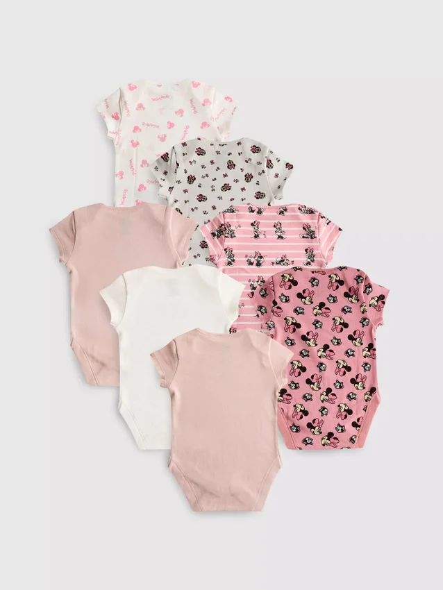0–36 kk | 7 kpl:n pakkaus Disneyn Minnie Mouse -lyhythihaisia Shortsit
