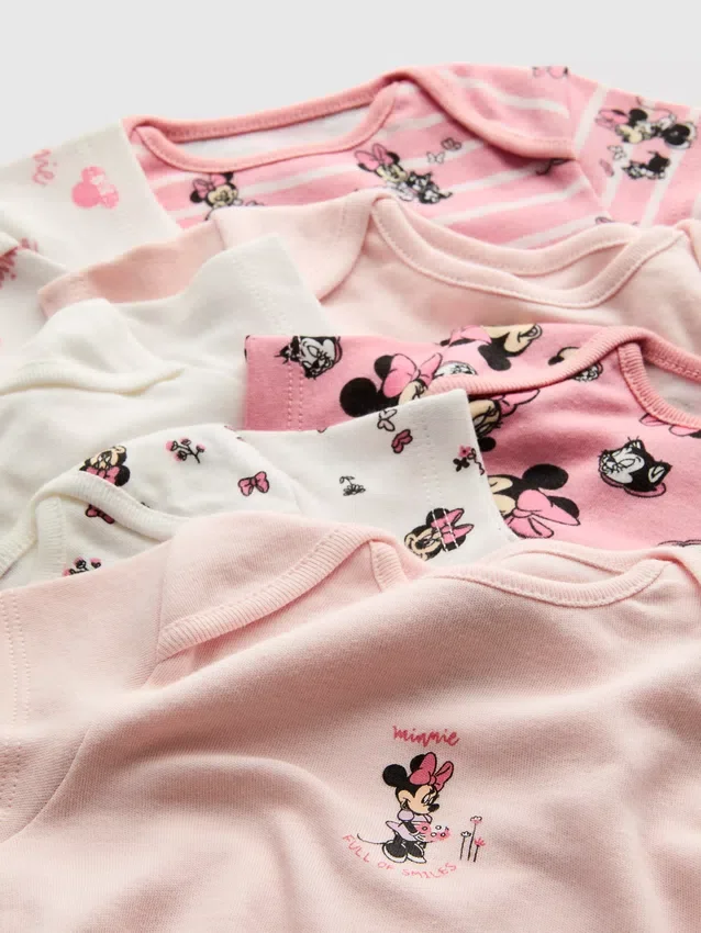 0–36 kk | 7 kpl:n pakkaus Disneyn Minnie Mouse -lyhythihaisia Shortsit