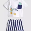 0–36 kk | Disneyn Donald Duck -paita ja Shortsit