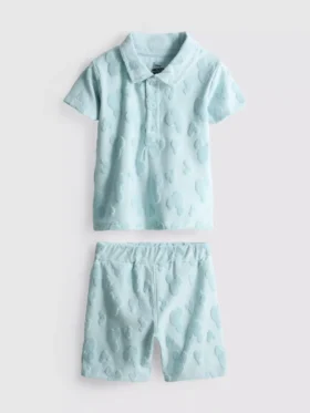 0–36 kk | Disneyn Mikki Hiiri -froteepaita ja -shortsit-seti