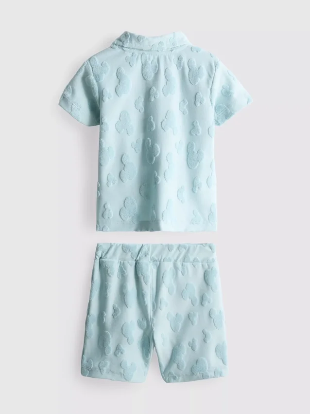 0–36 kk | Disneyn Mikki Hiiri -froteepaita ja -shortsit-seti