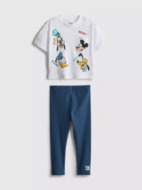 0–36 kk | Disneyn Mikki Hiiri ja ystävät -Kauluspaita- ja leggings-seti
