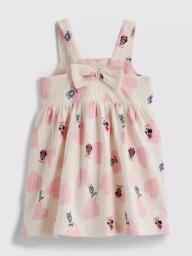 0–36 kk | Disneyn Minnie Mouse ja Daisy Duck -kuvioinen smock-meko