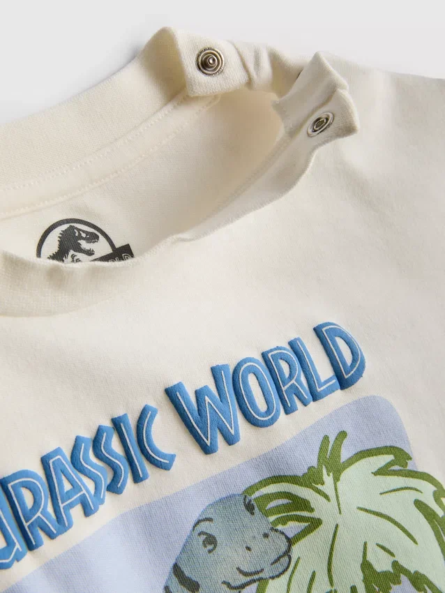 0–36 kk | Jurassic World -T-paita ja leggingsit Seti