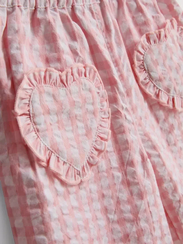 0–36 kk | sydäntaskullinen t-paita ja housut Seti