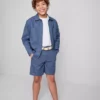 1,5–12 v. | The Edit -linen-sekoitteiset vyölliset chino-shortsit