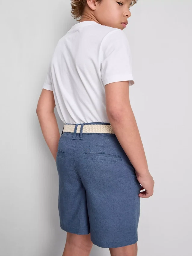 1,5–12 v. | The Edit -linen-sekoitteiset vyölliset chino-shortsit