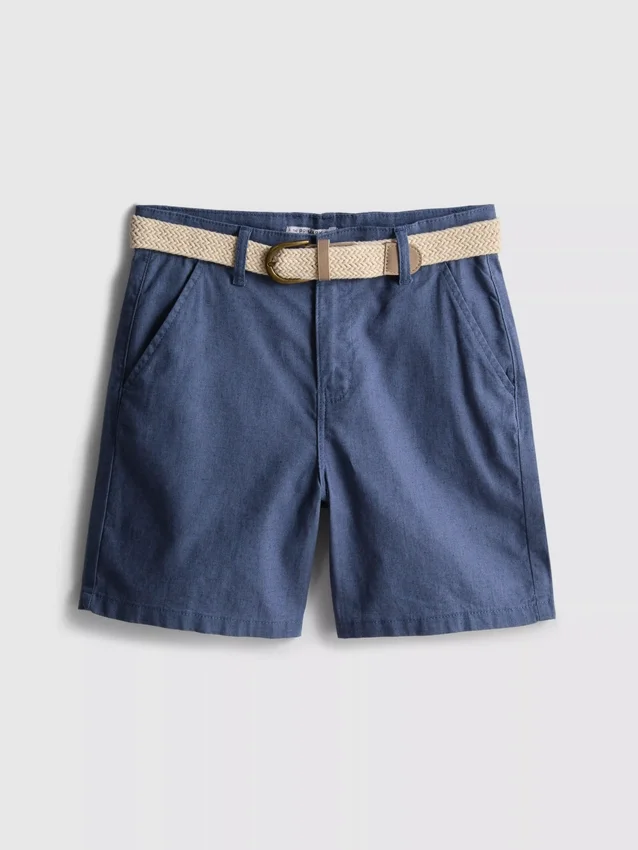 1,5–12 v. | The Edit -linen-sekoitteiset vyölliset chino-shortsit
