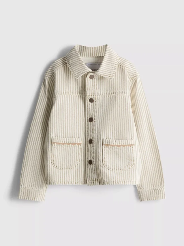 1,5–12 v. | The Edit -puuvillainen raidallinen denim-shacket