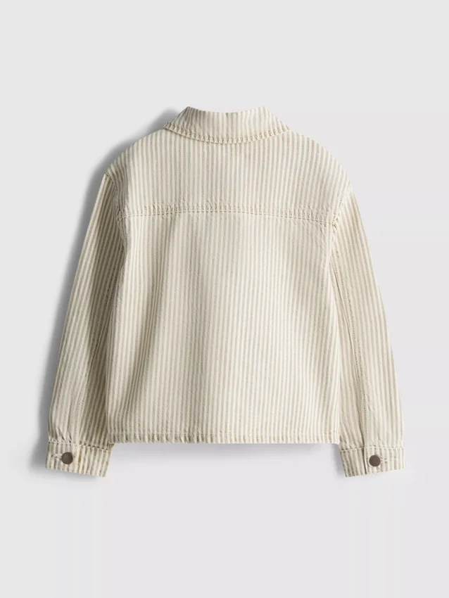 1,5–12 v. | The Edit -puuvillainen raidallinen denim-shacket