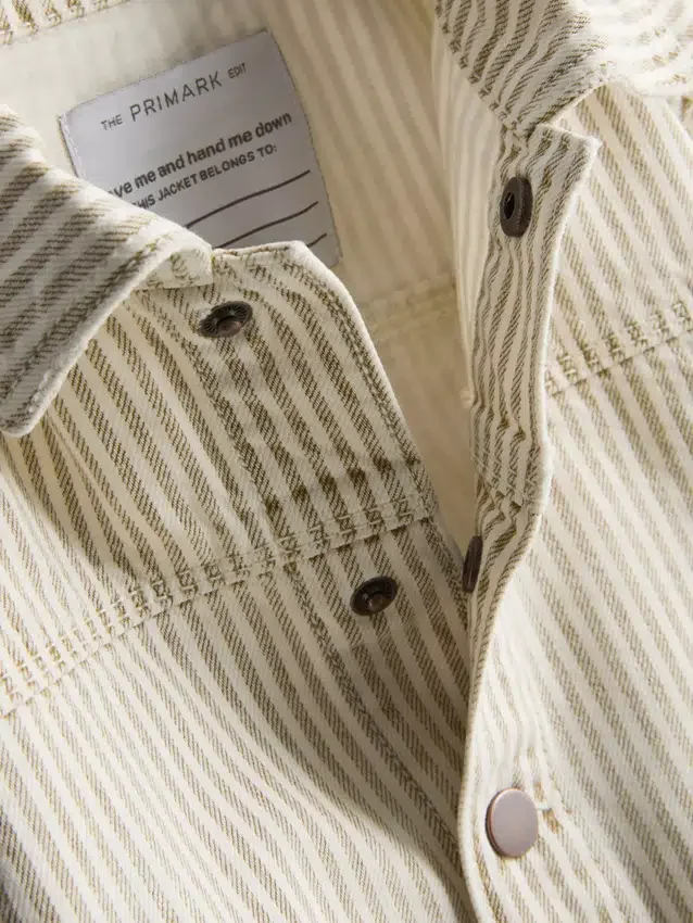 1,5–12 v. | The Edit -puuvillainen raidallinen denim-shacket