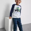 1,5–8 v. | fleece-pyjamat, jossa on dinosauruskuvio