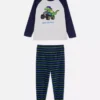 1,5–8 v. | fleece-pyjamat, jossa on dinosauruskuvio