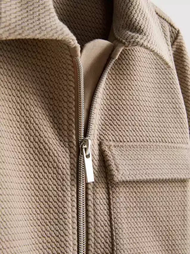 1,5–8 v. | Jacquard-vetoketjullinen takki ja Collegehousut -setti