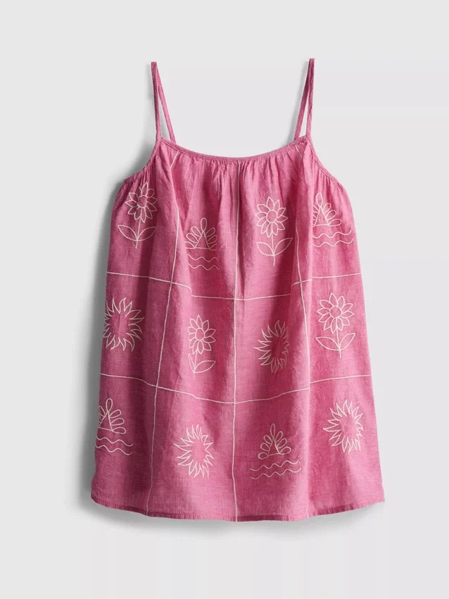1,5–9 v. | brodeerattu chambray-cami-mekko