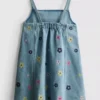 1,5–9 v. | brodeerattu denim-mekko