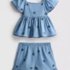 1,5–9 v. | chambray-pusero ja shortsit -setti