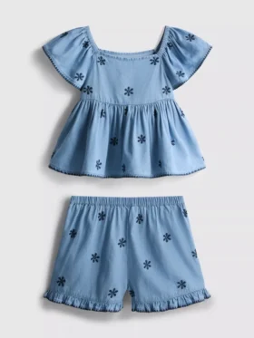 1,5–9 v. | chambray-pusero ja shortsit -setti