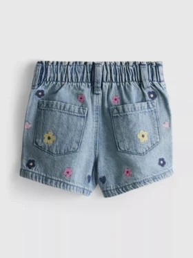 1,5–9 v. | paperbag-malliset denimshortsit
