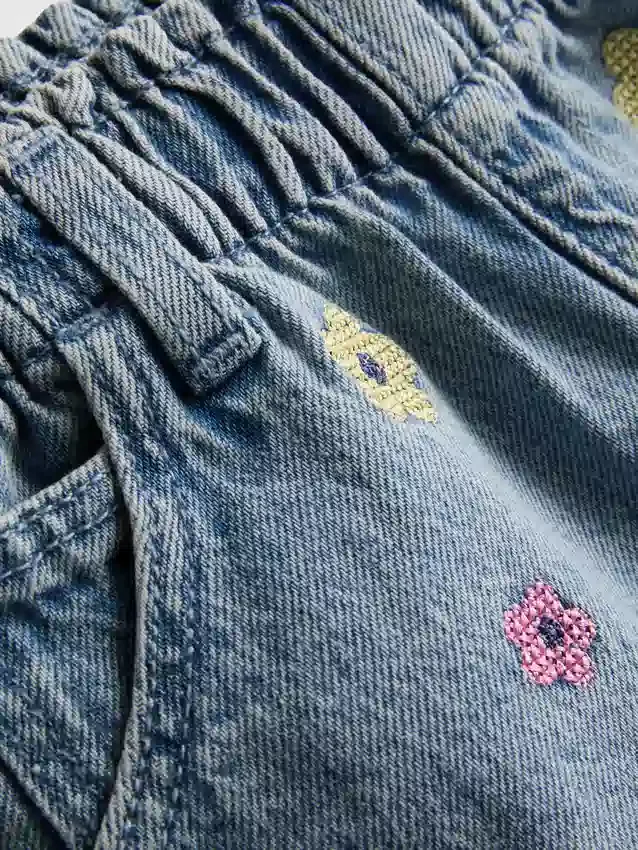 1,5–9 v. | paperbag-malliset denimshortsit