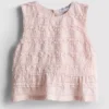 1,5–9 v. | peplum-mallinen hihaton pusero