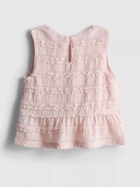 1,5–9 v. | peplum-mallinen hihaton pusero