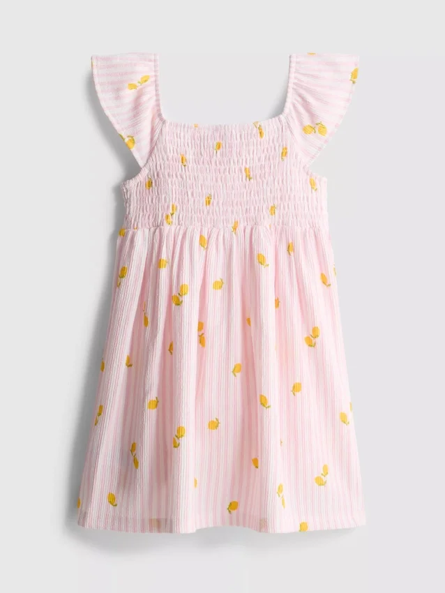1,5–9 v. | sitruunakuosinen smock-mekko