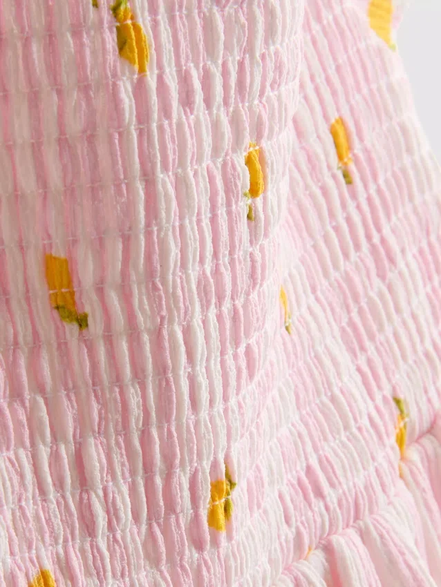1,5–9 v. | sitruunakuosinen smock-mekko