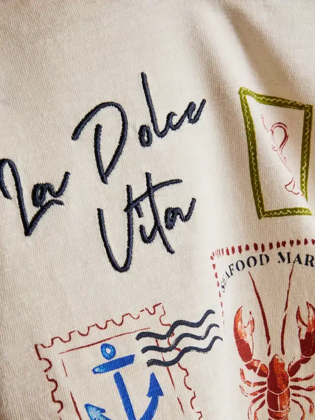 1–9 v. | Dolce Vita -grafiikkat-kauluspaidat ja shortsit -seti