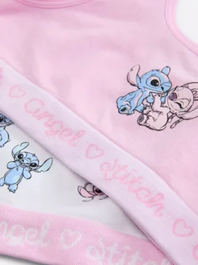 2 kpl Disneyn Stitch- ja Angel-saumattomia crop-toppeja