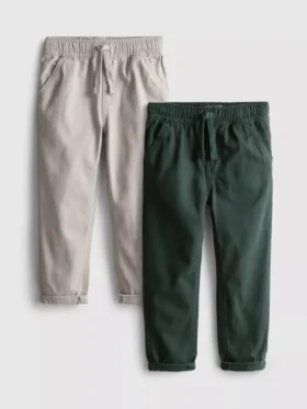 2-pack twill-housut