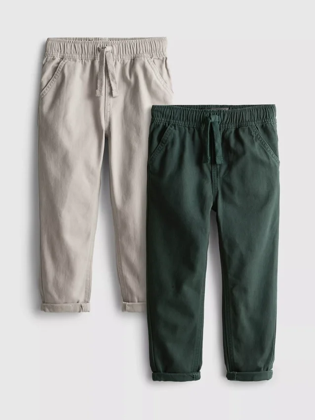 2-pack twill-housut