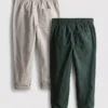 2-pack twill-housut