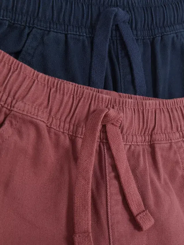 2-pack twill-housut