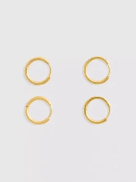 2pk vedenkestäviä diamanta-korvarenkaita