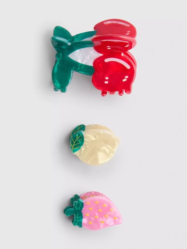 3 kpl hedelmämuotoisia hiusklipsejä
