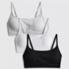 3 kpl langattomia crop-braletteja