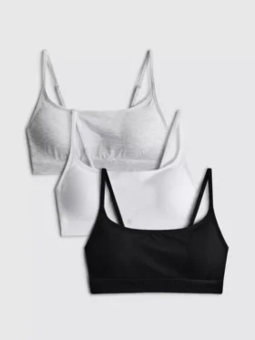 3 kpl langattomia crop-braletteja