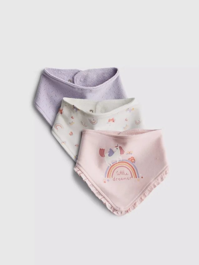 3 kpl:n pakkaus bandana-ruokalappuja