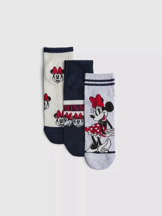 3 kpl:n pakkaus Disneyn Minnie Mouse -nilkkasukat