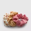 3 kpl:n pakkaus Disneyn Nalle Puh -kuvioisia scrunchie-hiusdonitseja