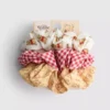 3 kpl:n pakkaus Disneyn Nalle Puh -kuvioisia scrunchie-hiusdonitseja